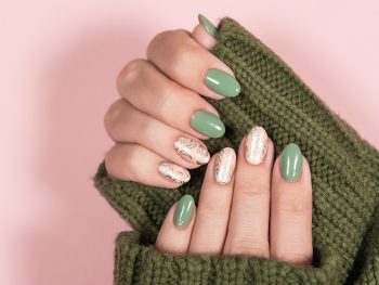 Two Colored Nail Designs