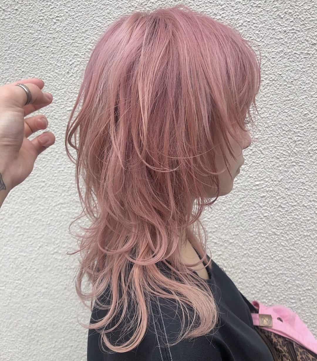 Unique Hot Pink Wolf Haircut