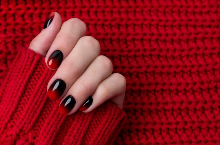 Top 15 Easy Red And Black Nail Arts