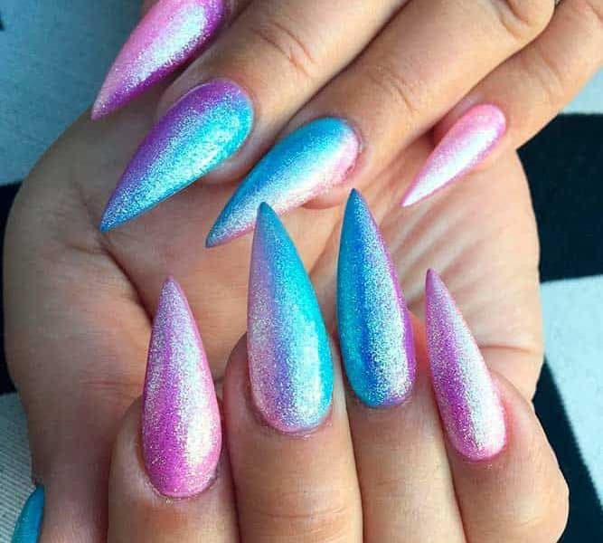 Dramatic Stiletto Ombre Nails