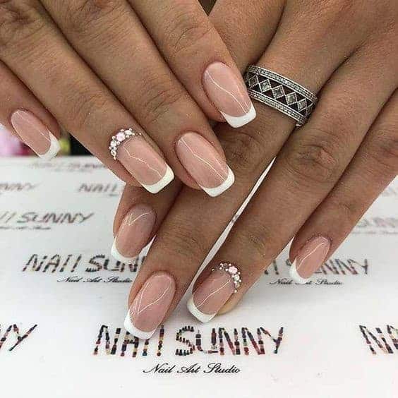 Feminine Beautiful French Manicure