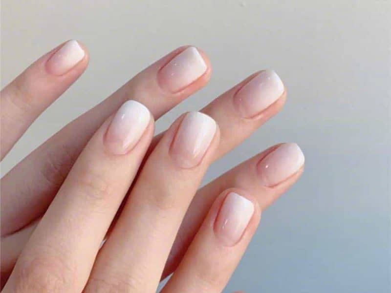 French Ombre NaIls Square Shape