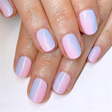 Ombre Inspired Short Manicure