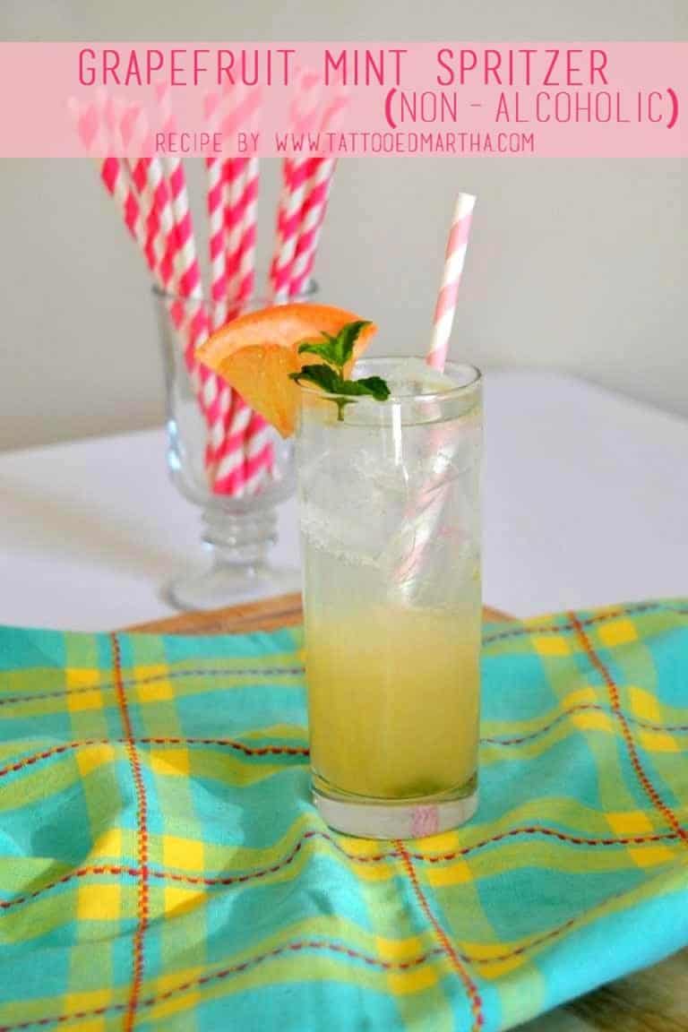 Grapefruit Mint Spritzer (Non-Alcoholic)