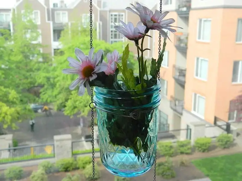 Hanging Mason Jar Planters