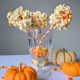 Candy Corn Popcorn Balls