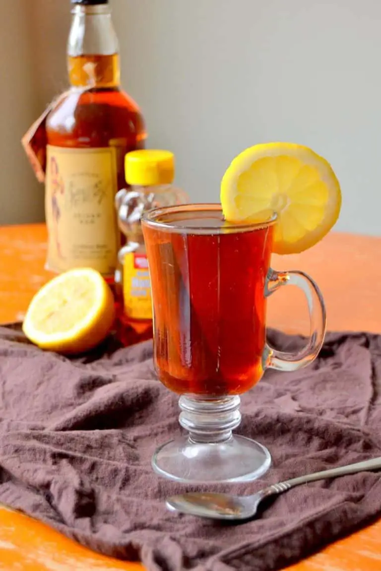 Black Tea Hot Toddy with Rum