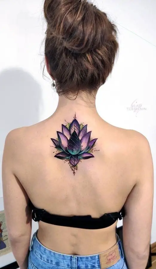 Top 30 Best Tattoo Ideas For Girls On Back In 2022 37 Bright Purple Flower Tattoo For Women