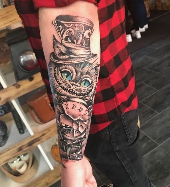 half sleeve tattoos for men Alice