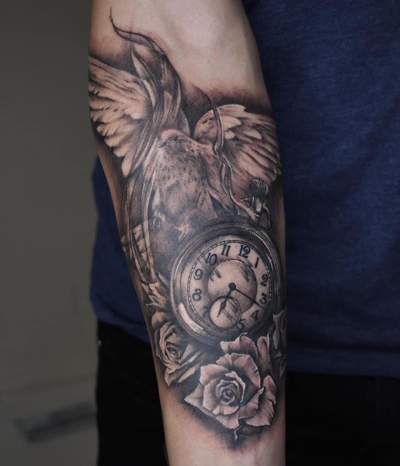 religious tattoos for men half sleeve