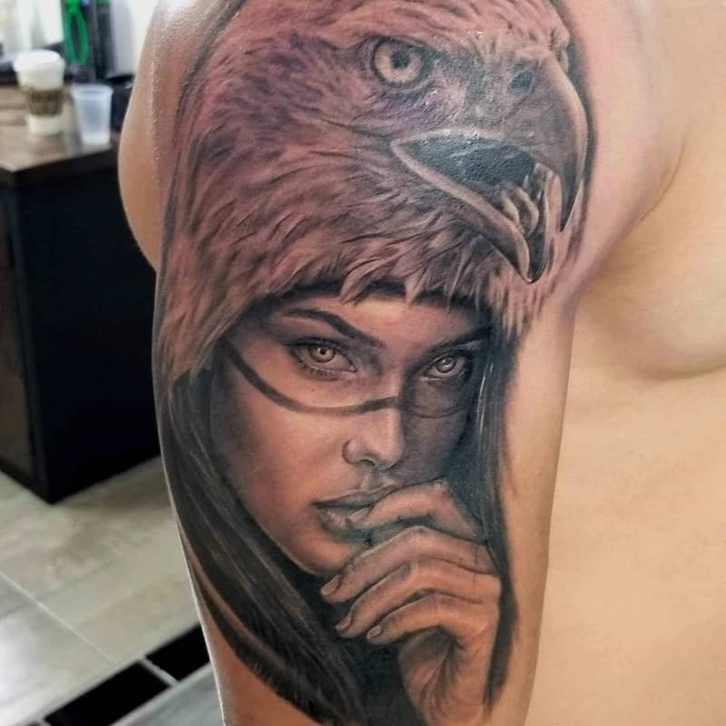 half sleeve tattoos for men Eagle