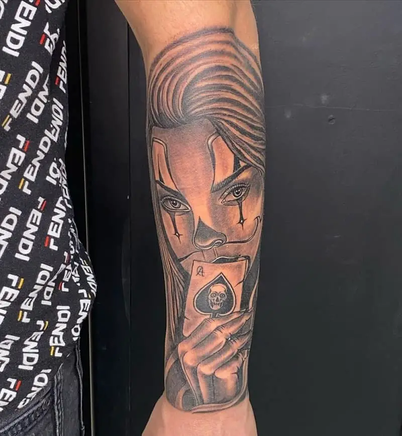 half sleeve tattoos for men Joker