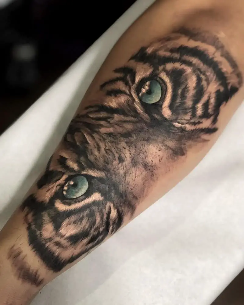 half sleeve tattoos for men tiger