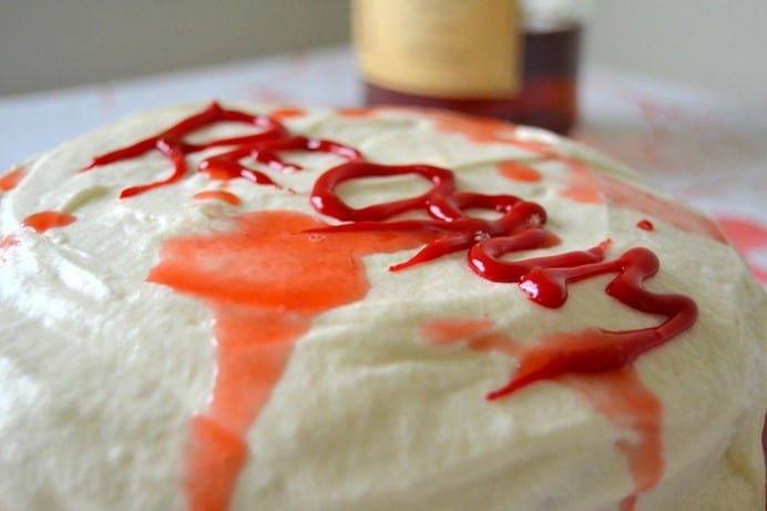 REDRUM CAKE WITH BOOZY CREAM CHEESE FROSTING