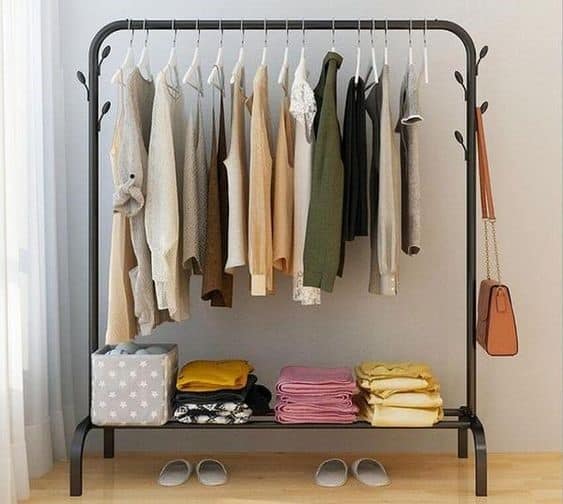 16. Spacious Modern Black Clothing Rack