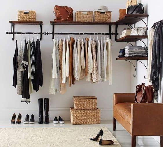 19. Modern And Spacious Black Clothing Rack 