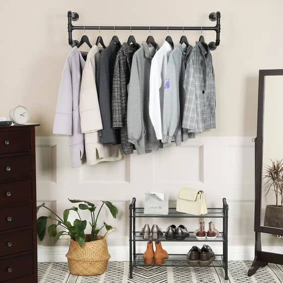 20. Men Inspired DIY Clothing Rack 