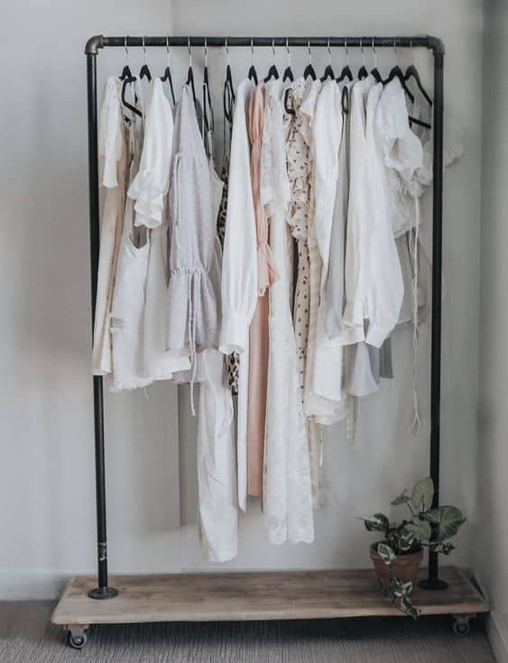 3. Casual DIY Clothing Rack