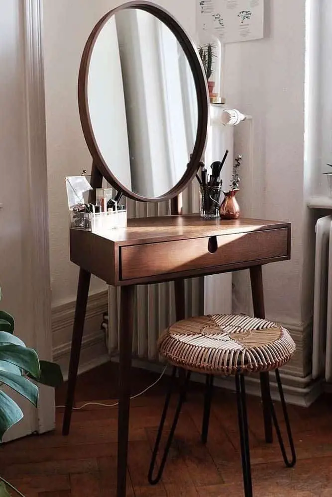 32 Best & Free DIY Makeup Vanity Table Ideas 33 32. Chic & Boho Inspired Vanity Table