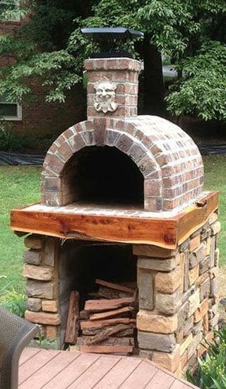 4. Grey Colored And Simple Design DIY Pizza Oven