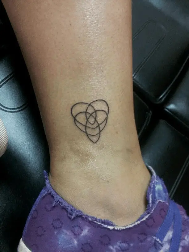 Small Heart Shaped Celtic Tattoo For Women