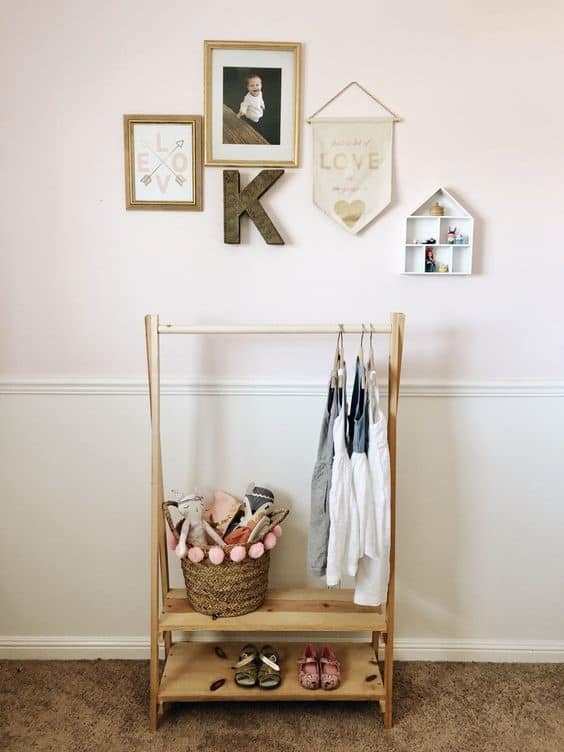 9. Playful And Feminine Inspired Clothing Rack