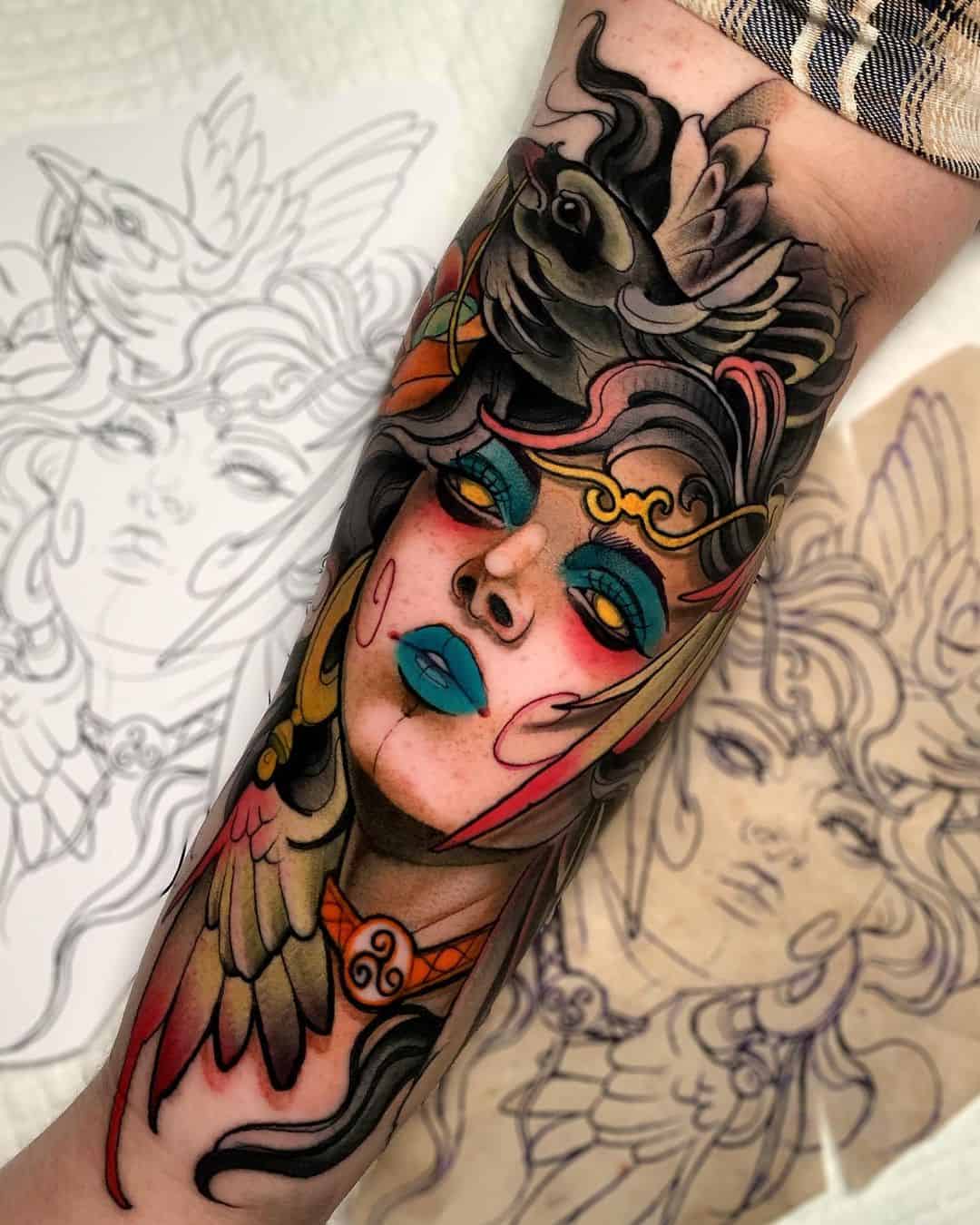 Share more than 78 warrior tattoo for women best in.cdgdbentre