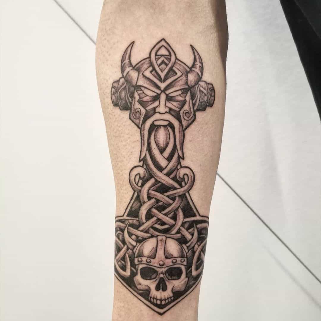 Forearm Celtic Tattoo Design Norse Mythology Inspired Ink