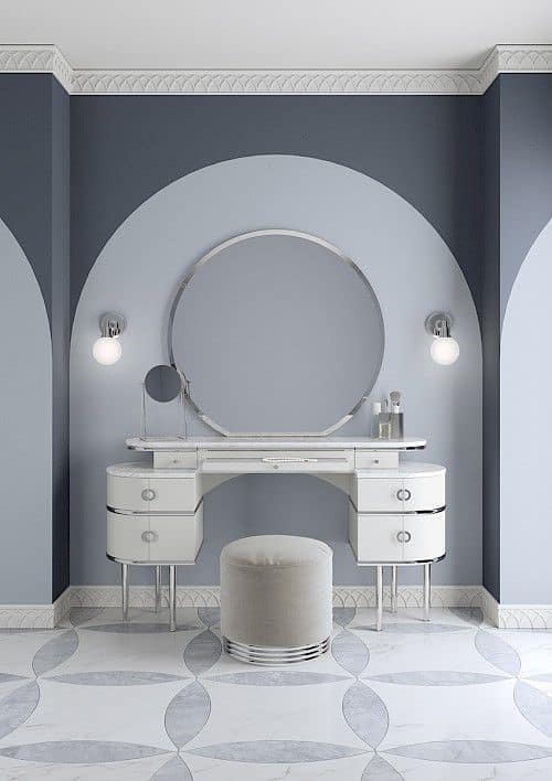 32 Best & Free DIY Makeup Vanity Table Ideas 9 Modern & Beautiful Grey Vanity Desk