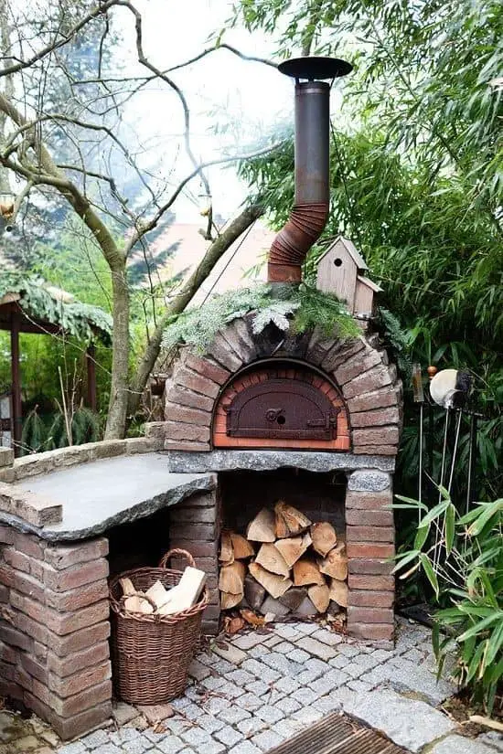 . Outdoor And Mystical Wood Inspired Pizza Oven 