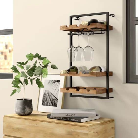 14 Clever Diy Wine Rack And Storage Ideas 3 Picture Metal Frame With Wooden Boards