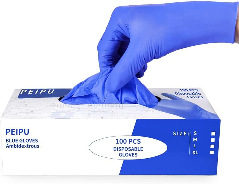 10 Best Tattoo Gloves: Uitimate Guide (2023 Update) 4 PEIPU Nitrile and Vinyl Blend Material Disposable Gloves