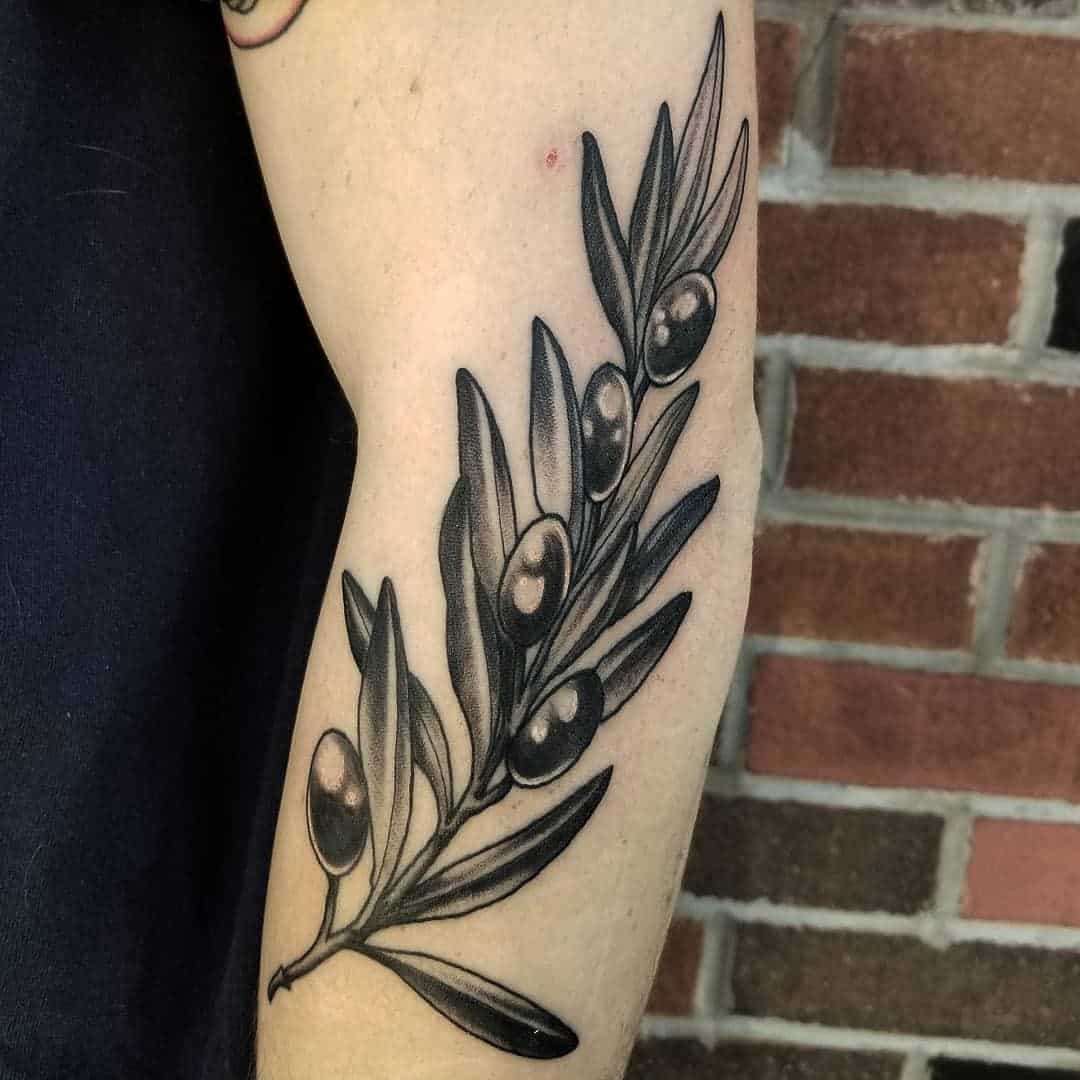 Olive Branch Tattoo Arm