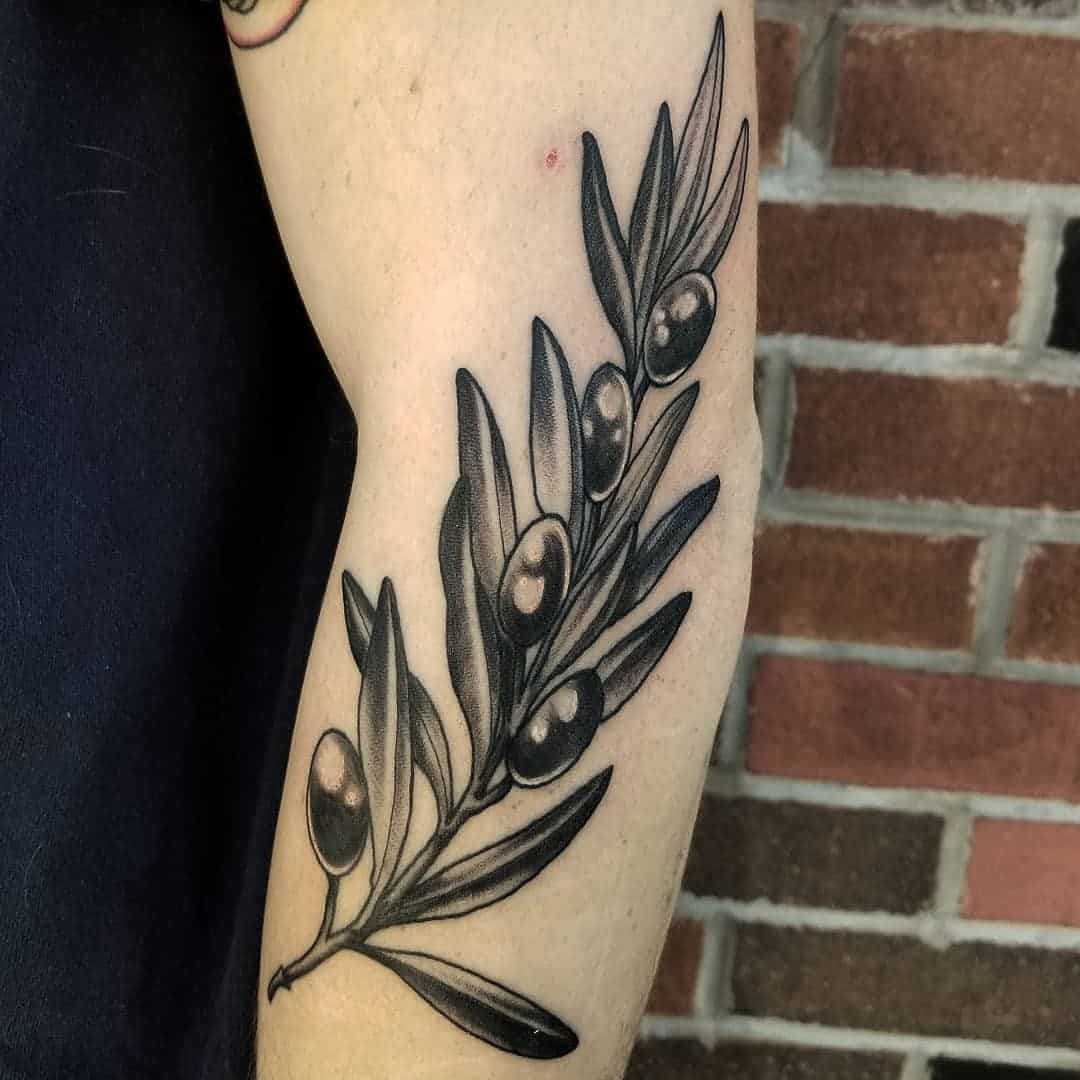 70 Olive Branch Tattoo Designs For Men  Ornamental Ink Ideas  Olive  branch tattoo Greek tattoos Olive tattoo