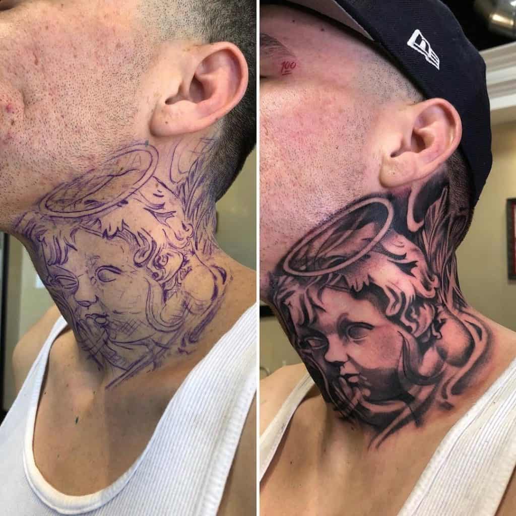 tattoo on neck girl