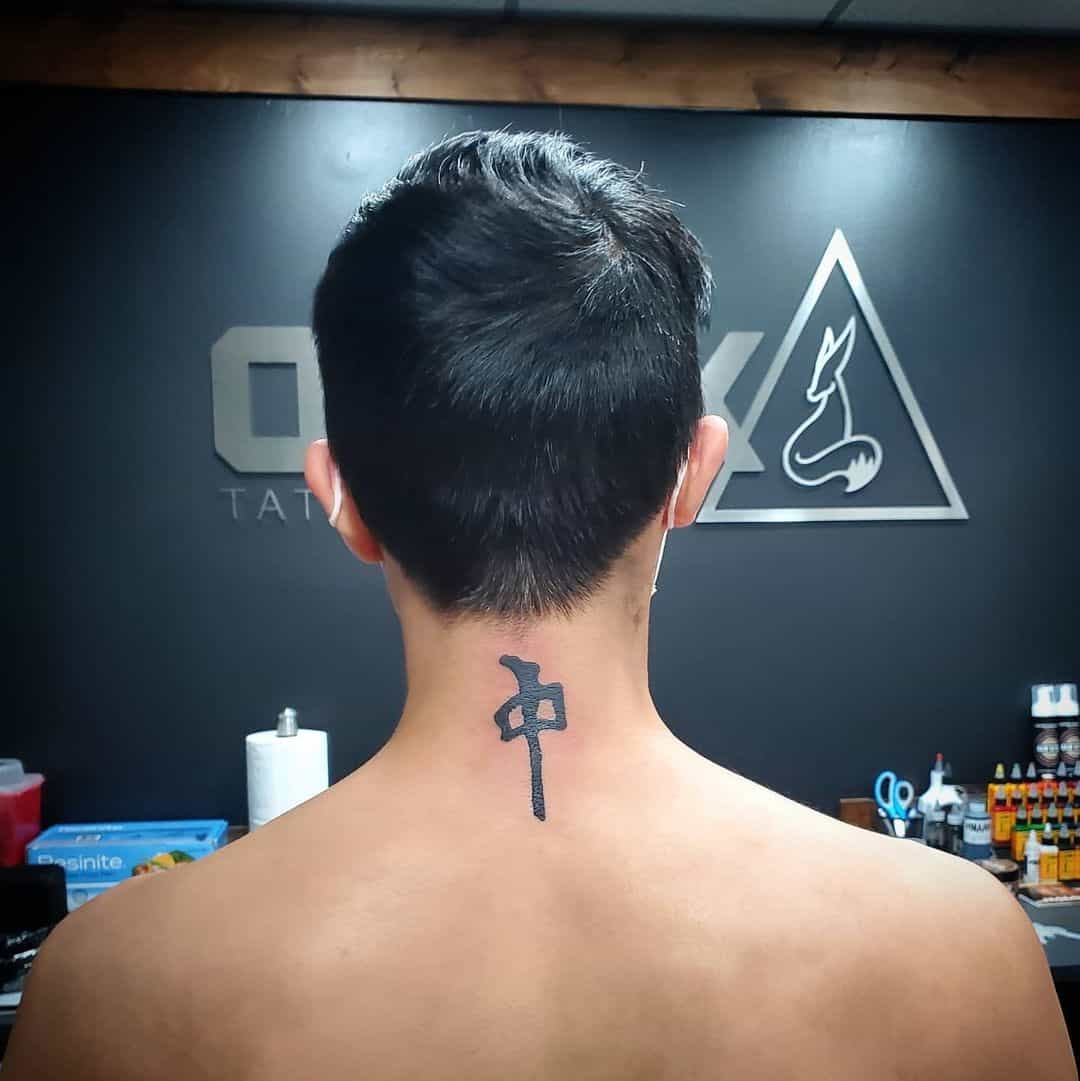 Back of Neck Tattoos 2