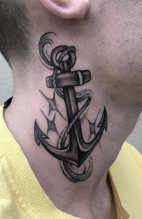 50+ Neck Tattoo Design Ideas for Men (2023 Update) 45 Sailor Neck Tattoo