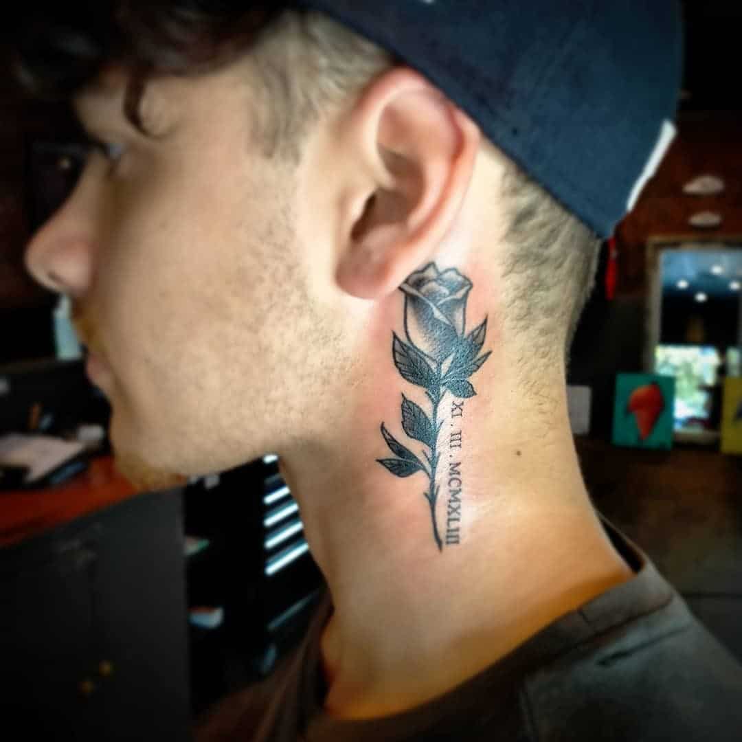 Learn 92 about flower neck tattoo latest  indaotaonec