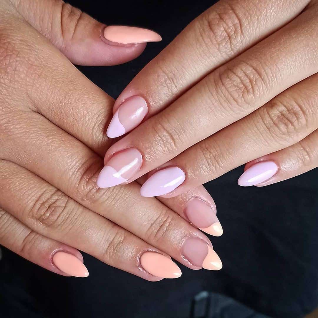 Top 30 Amazing Almond Nail Design Ideas (Short & Long) 2 Almond Nails Short Designs