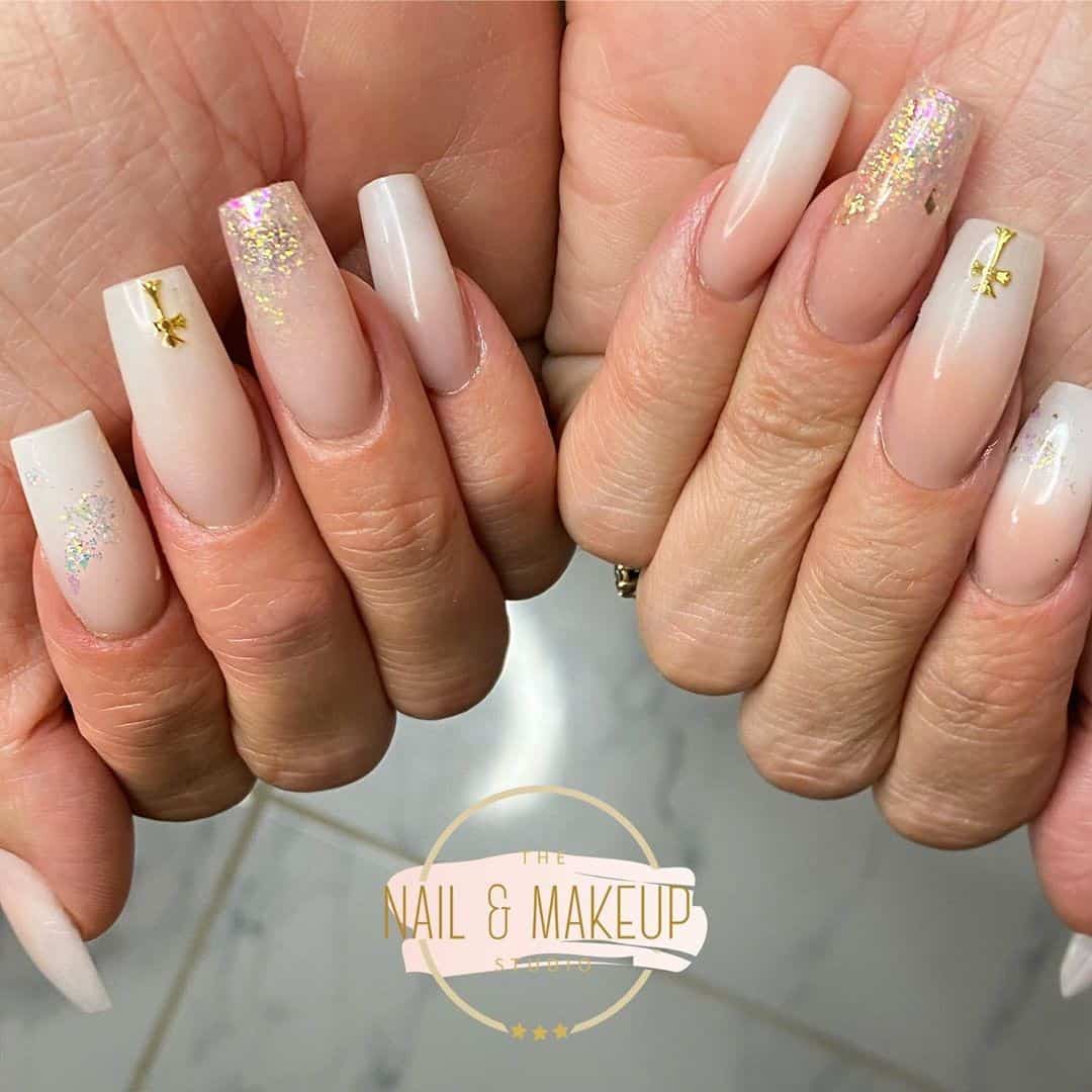 Beautiful & Long Nude Nails With French Tips