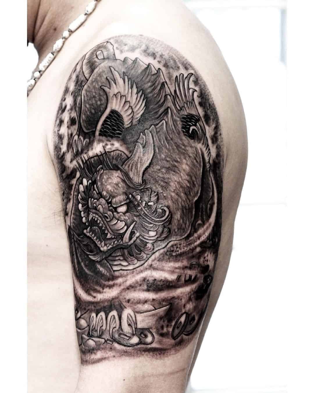 30+ Best Chinese Tattoos And Meanings Behind Them 13 Chinese Dragon Tattoos 1