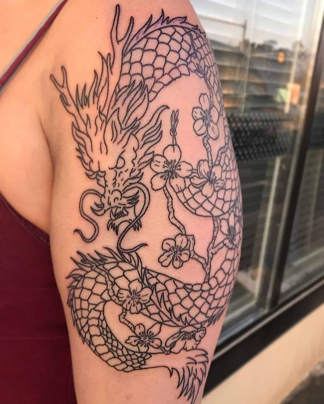 30+ Best Chinese Tattoos And Meanings Behind Them 17 Chinese Dragon Tattoos 5