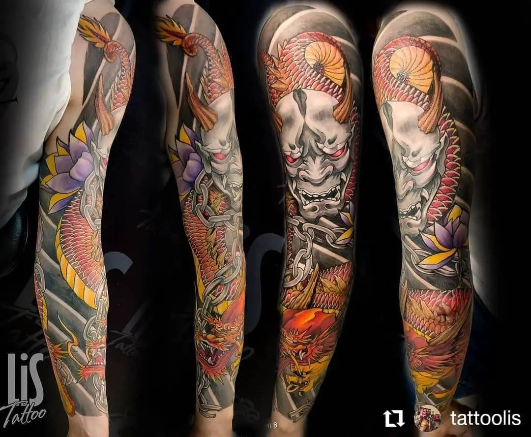 30+ Best Chinese Tattoos And Meanings Behind Them 28 Chinese Tattoo Sleeves 4