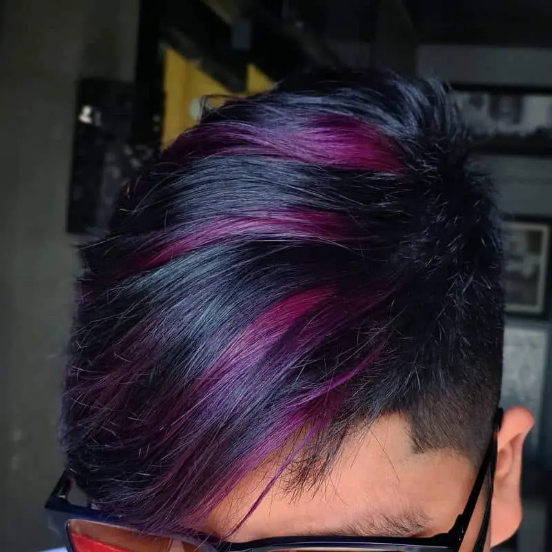 60+ Purple Highlight on Brown Hair Ideas (2025 Update) 30 Chunky Purple Highlights 3