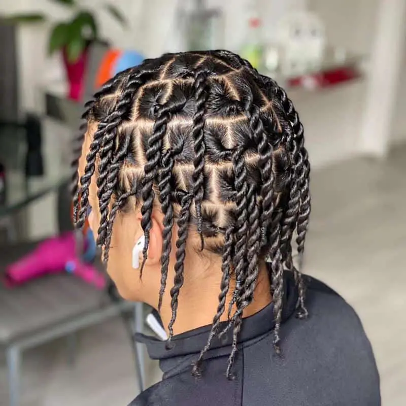 60+ Stylish Pigtail Hairstyles To Adopt In 2022 (Make You Feel Young And Fresh) 38 Criss-Cross Pigtail Braids 1