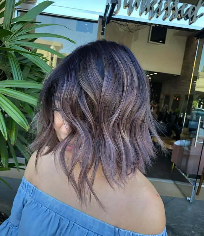 60+ Purple Highlight on Brown Hair Ideas (2025 Update) 24 Lilac Babylights 3