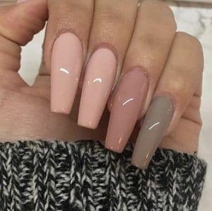 Long Acrylic Nails Coffin Shape Pastel Colors