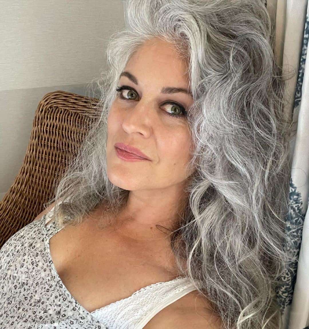 Natural Grey Hair With Volume