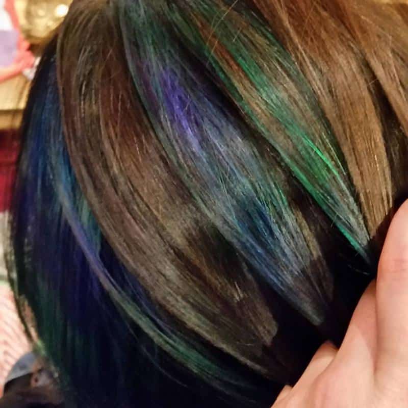 60+ Purple Highlight on Brown Hair Ideas (2025 Update) 9 Petrol Hair 3