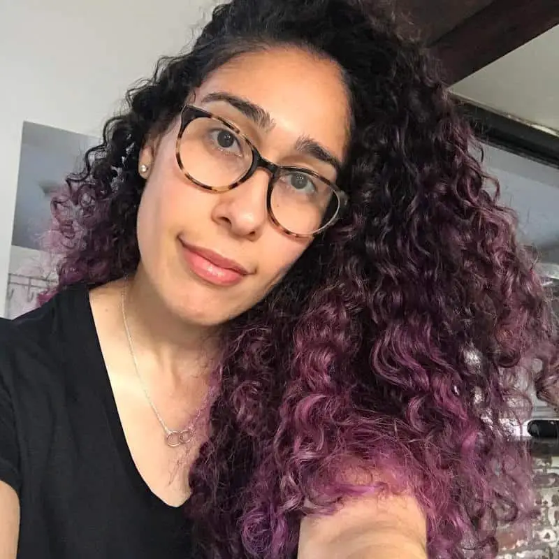 60+ Purple Highlight on Brown Hair Ideas (2025 Update) 40 Purple Curls 1